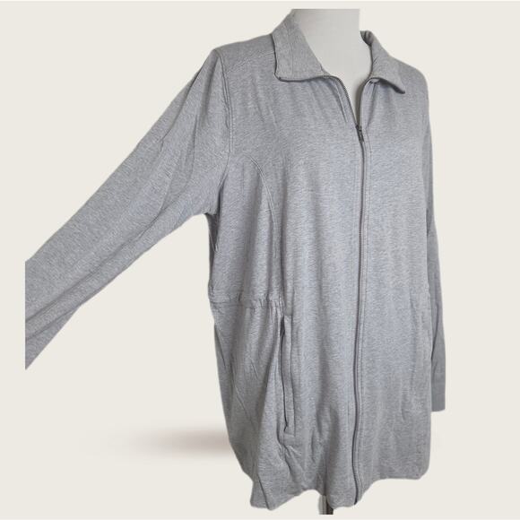 Coolibar Cruise Jacket UPF 50 Gray Sz XL - Picture 1 of 10